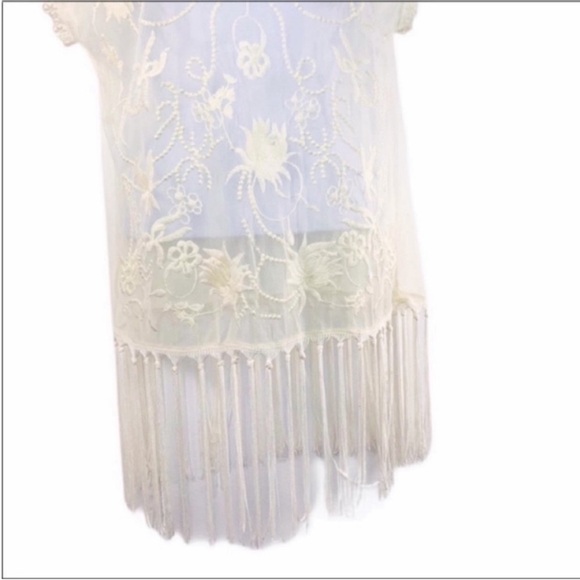 LA HEARTS lace sheer blouse top L - Picture 5 of 9